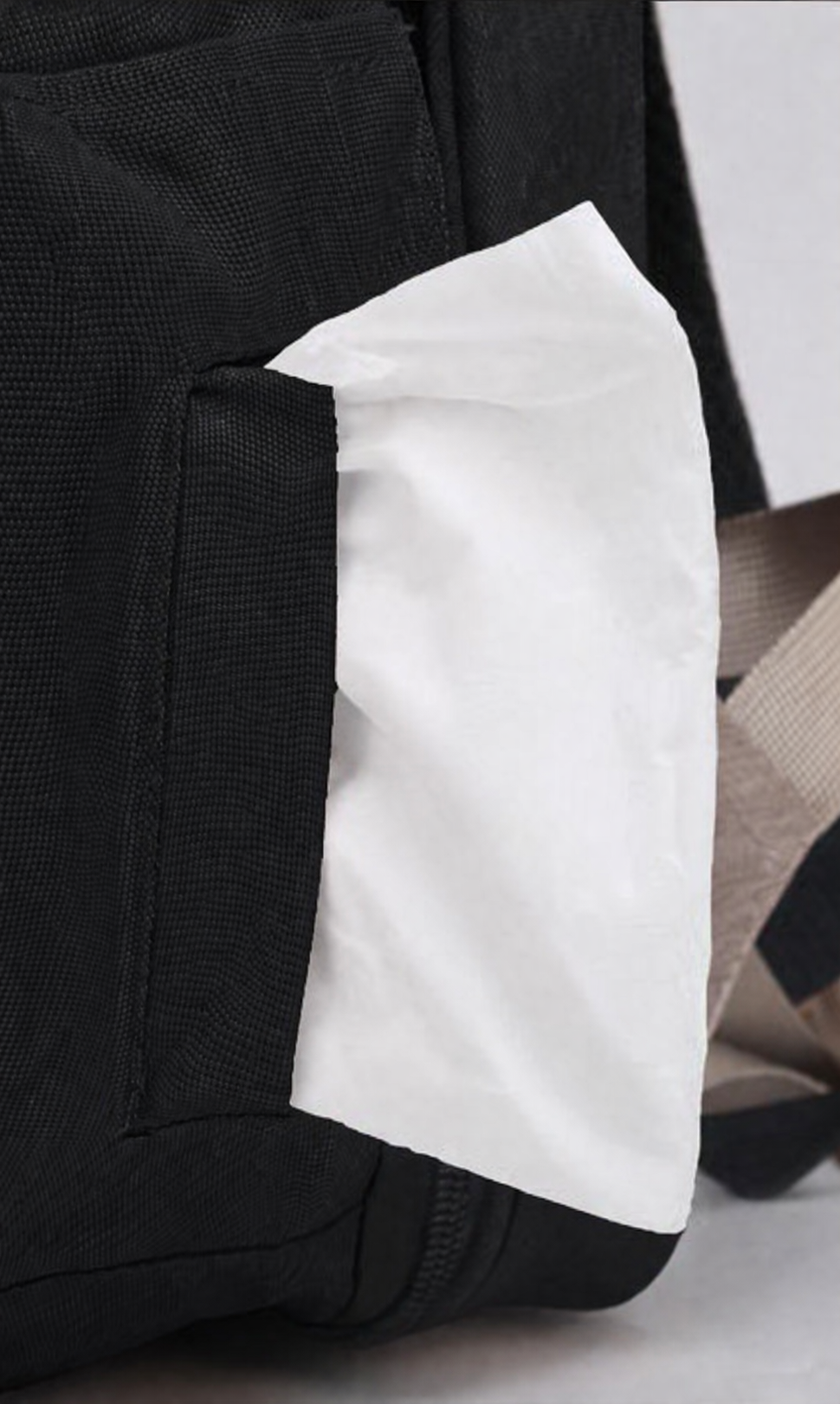 Sac à dos à langer dépliable KitKangaroo - Noir