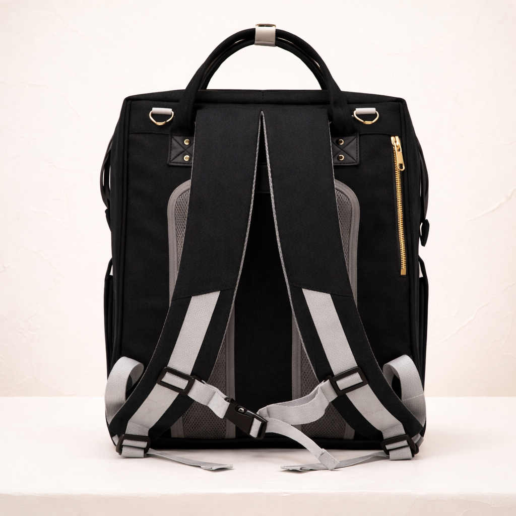 Sac à dos à langer dépliable KitKangaroo - Noir