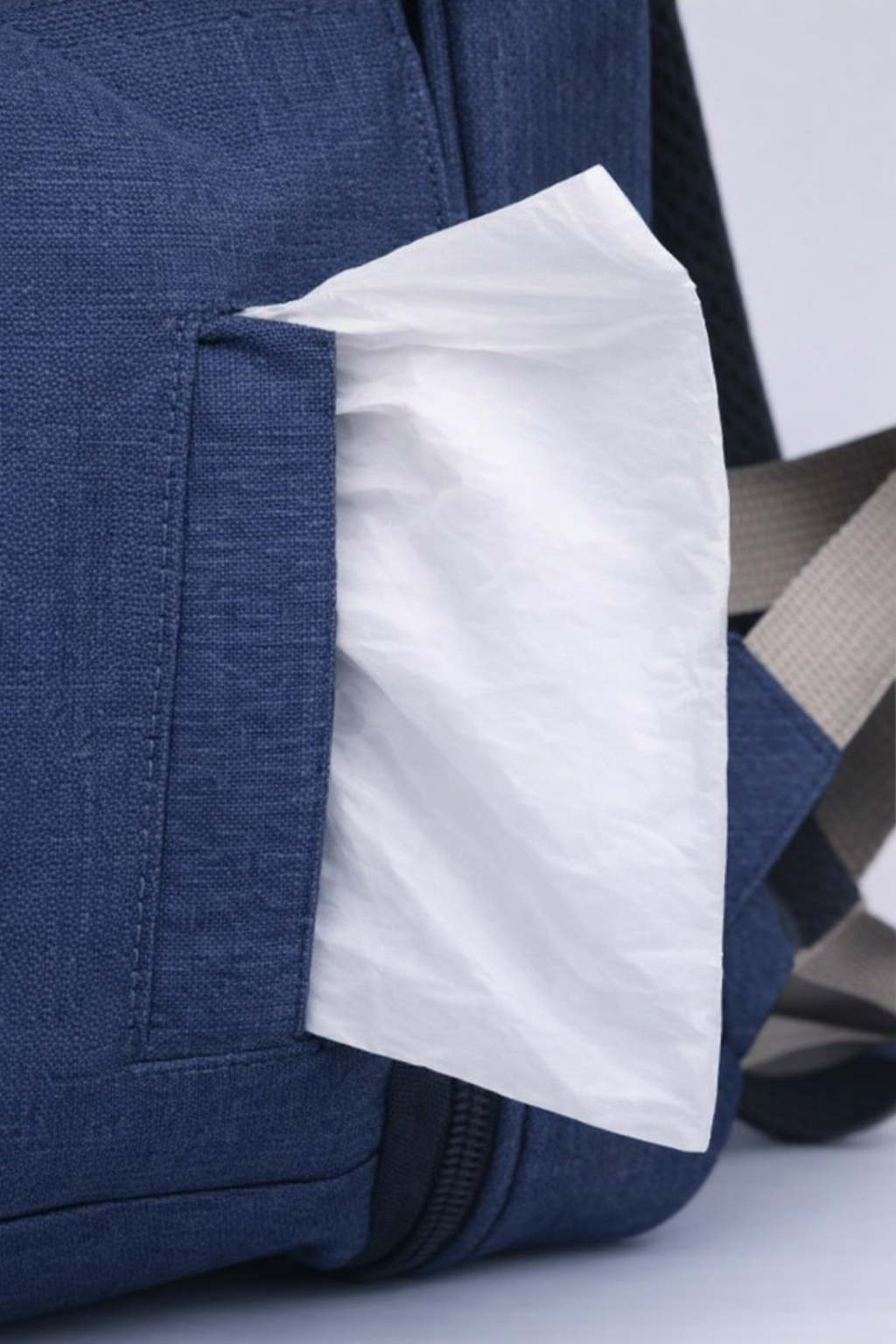 Sac à dos à langer dépliable KitKangaroo - Bleu Marine