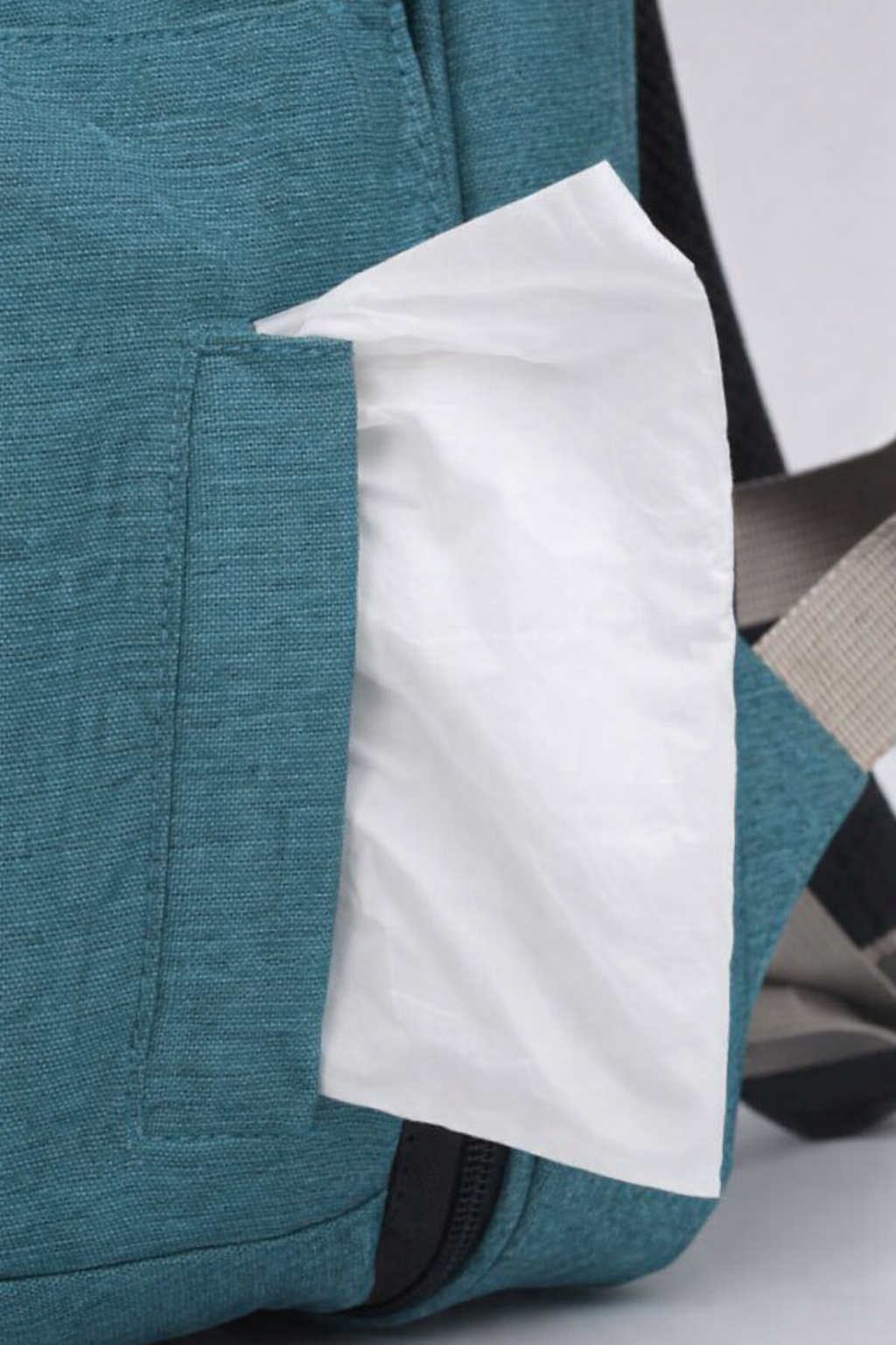 Sac à dos à langer dépliable KitKangaroo - Turquoise